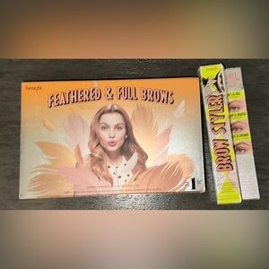 Never used Benefit Feathered and Full Brows kit (shade 1) and Brow Styler